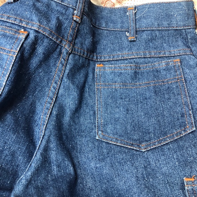 ユーロ古着 Vintage 70s～ ワークデニムパンツ 48 ヨーロッパ古着 ワークパンツ ヴィンテージ オールド ネップデニム M～L ●10