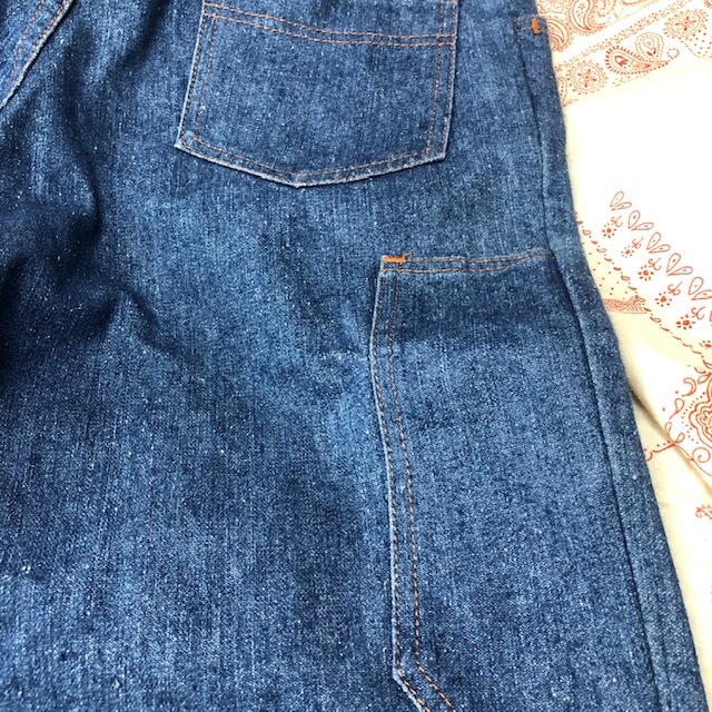 ユーロ古着 Vintage 70s～ ワークデニムパンツ 48 ヨーロッパ古着 ワークパンツ ヴィンテージ オールド ネップデニム M～L ●10