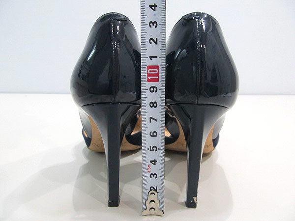 ビッグ割引 ネイビー パンプス M 23.5 新品 ジミーチュウ - ハイヒール ...