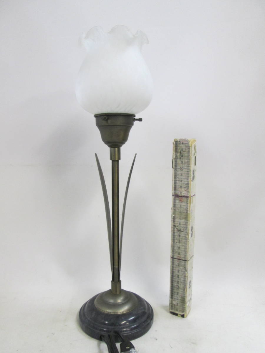 .. craft stand light tulip type metal & glass test OKH50cm present condition lamp is purchaser . purchase postage explanation field . chronicle 
