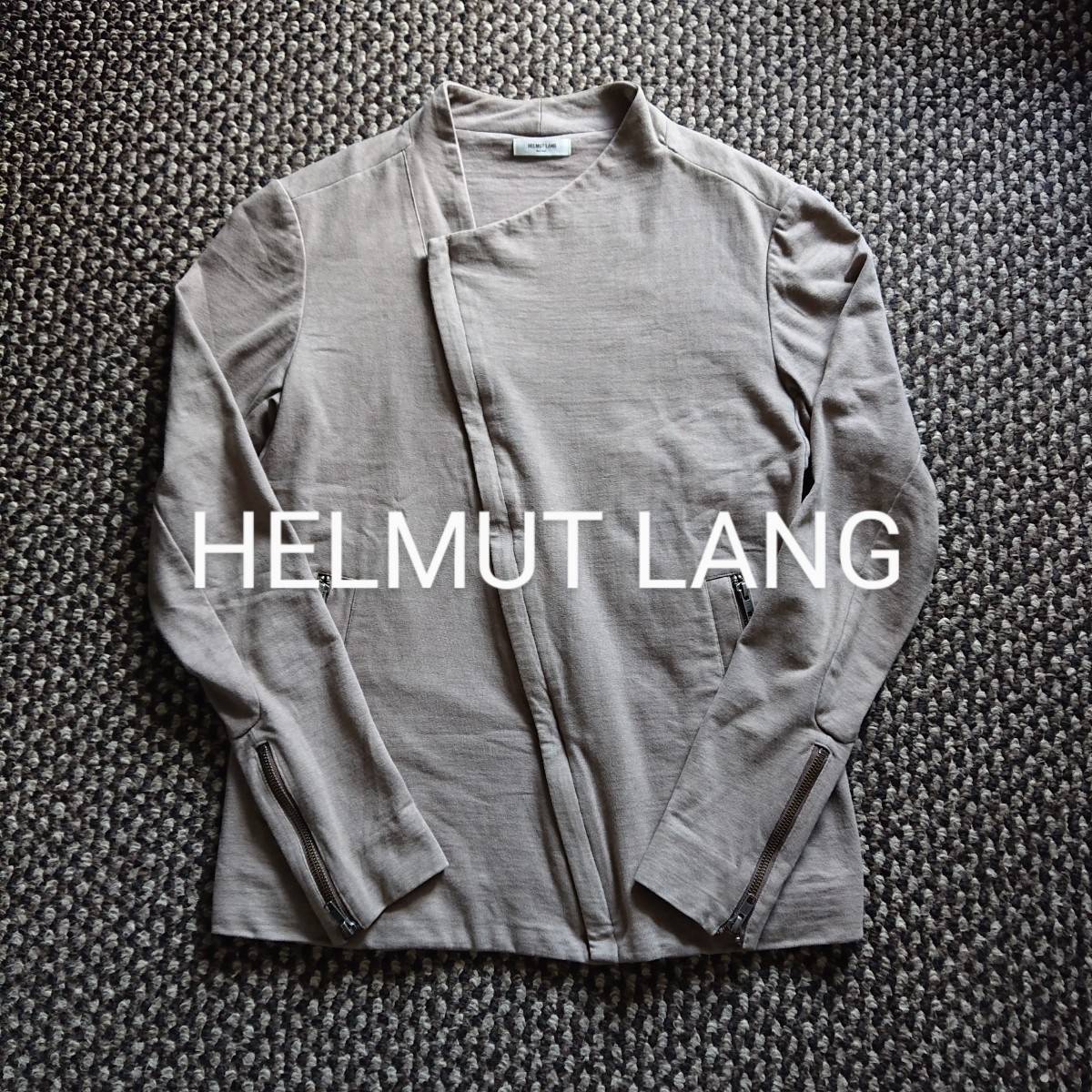 HELMUT LANG スウェット ライダースブルゾン パーカー ジャケット ヘルムートラング