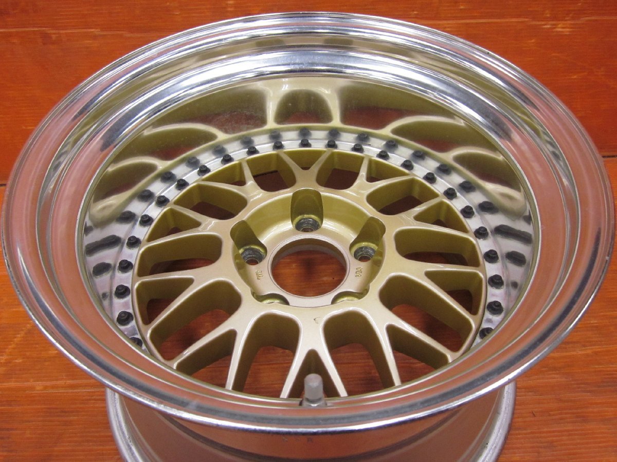 Y2】深リム3ピース☆WORK MEISTER M1 マイスター ゴールド 16インチ