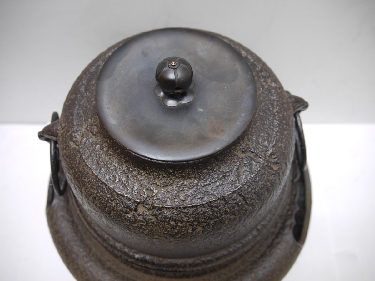 鉄釜 茶釜 風炉釜 真鍮蓋 湯沸かし 茶道具 煎茶道具 商品细节 | 雅虎