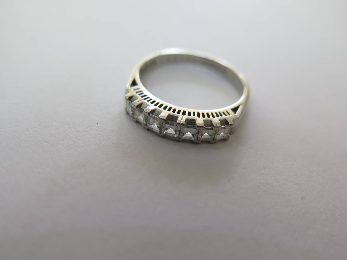 プラチナ900 ダイヤモンドリング PT900刻印 10号 ダイヤ0.53ct