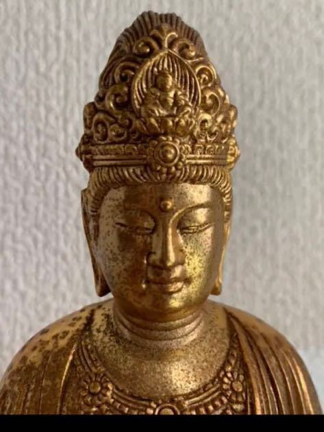 金彩 銅製 観音菩薩立像 仏像 時代物 重いです | www.schmetterlinghaus.at