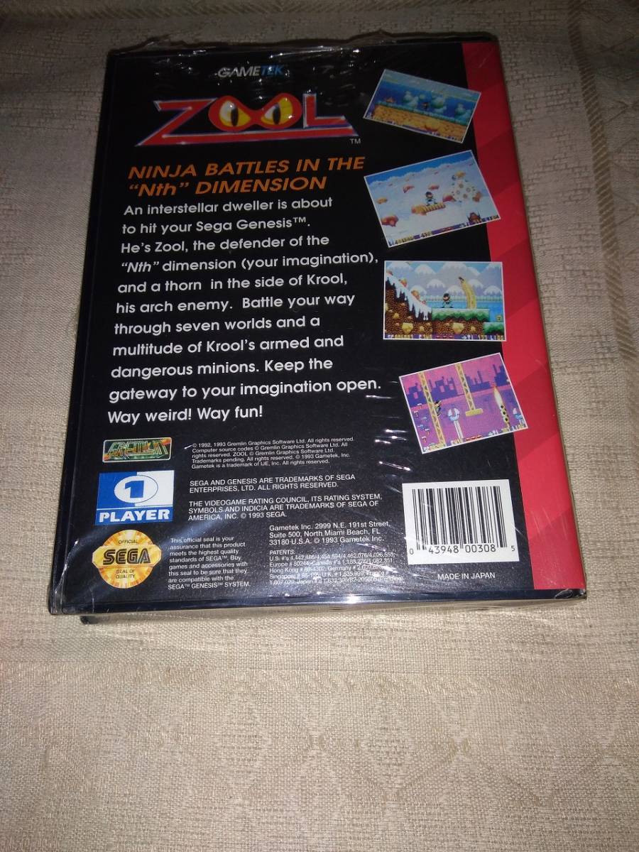 ジャンク品SEGAジェネシスZoolズールのゆめぼうけん ジャンク品SEGAジェネシスZoolズールのゆめぼうけん