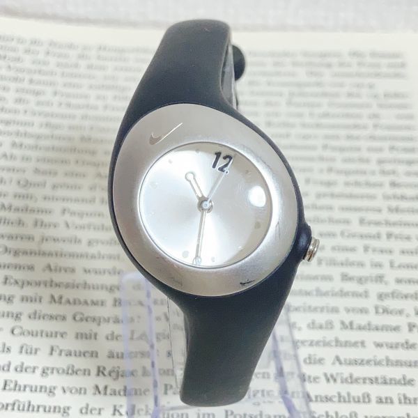 直営ストア NIKE 腕時計 ナイキ 大人気 3針 ブラック F6386 稼動品