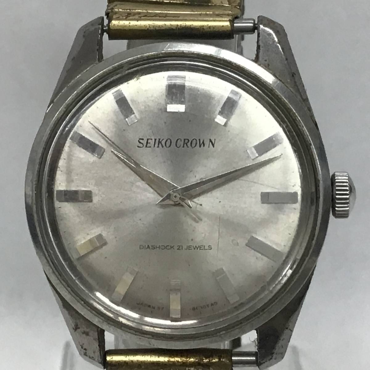 SEIKO セイコー クラウン 21石 57-8010 シルバー 文字盤 手巻き メンズ腕時計 現状品 product details |  Yahoo! Auctions Japan proxy bidding and shopping service | FROM JAPAN