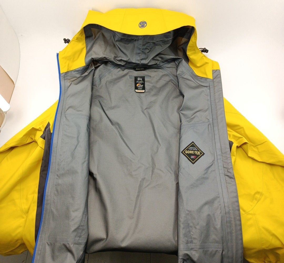 Lowe Alpine×stussy LSM12001 マウンテンパーカー イエロー×グレー L