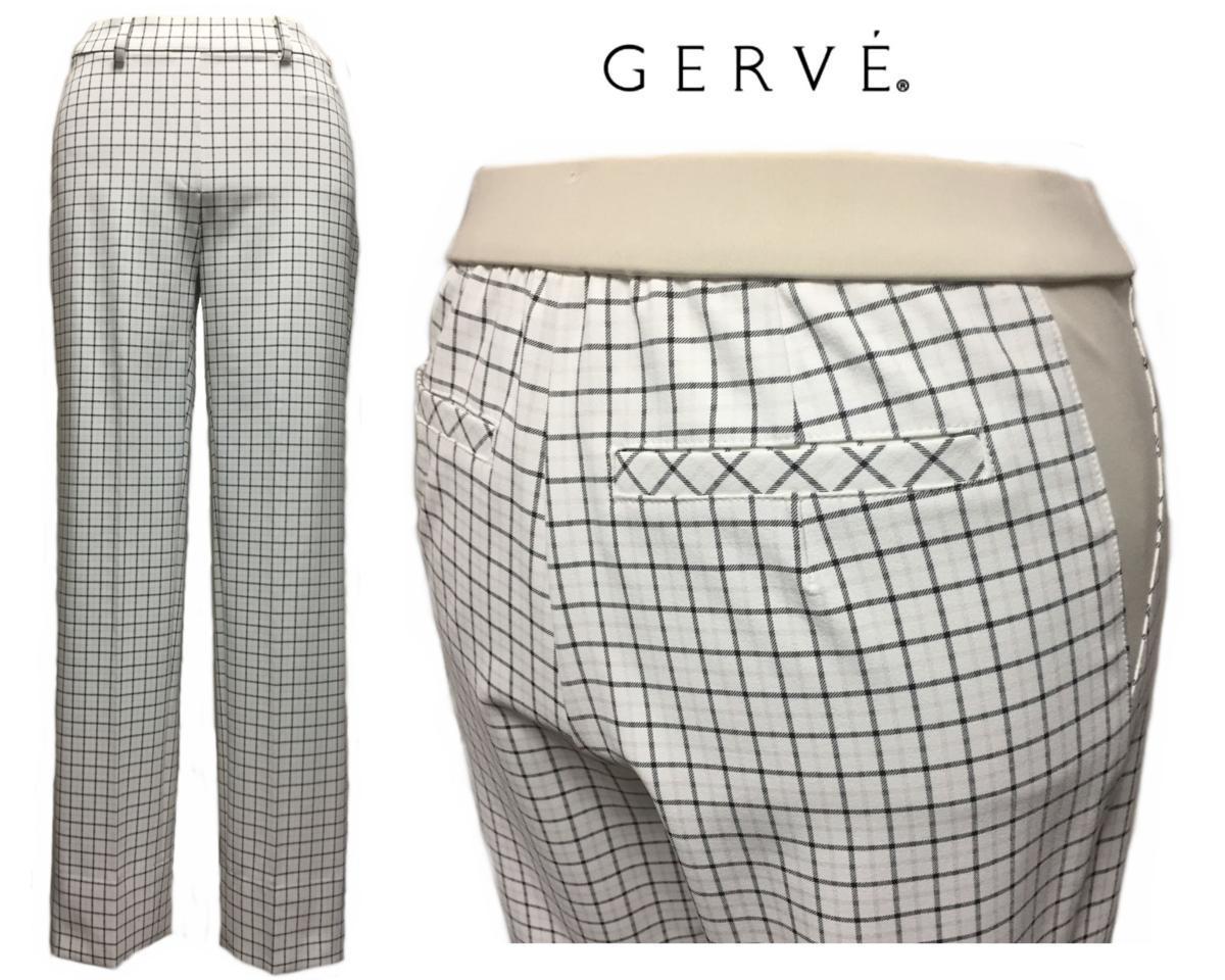 GERVE　ジェルベ　ストレッチ クロップドパンツ　白　size38　7号　Sサイズ　_画像1