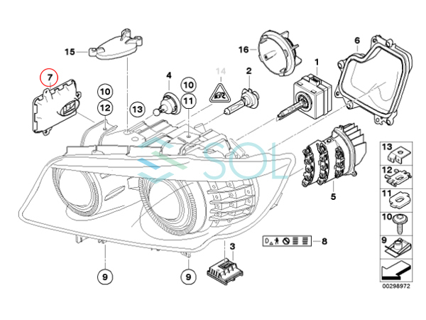 BMW F20 F22 D1S 専用 純正キセノン用 補修バラスト 35W 116i 120i M135i 220i M235i M240i 63117237647 2個lセット 出荷締切18時_画像4