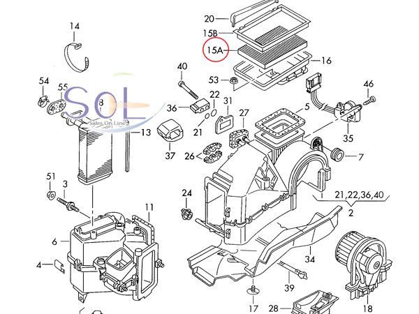 VW ゴルフ3 ゴルフ4 ジェッタ3 ポロ パサート マイクロフィルター エアコンフィルター 1H0819644B 出荷締切18時_画像2