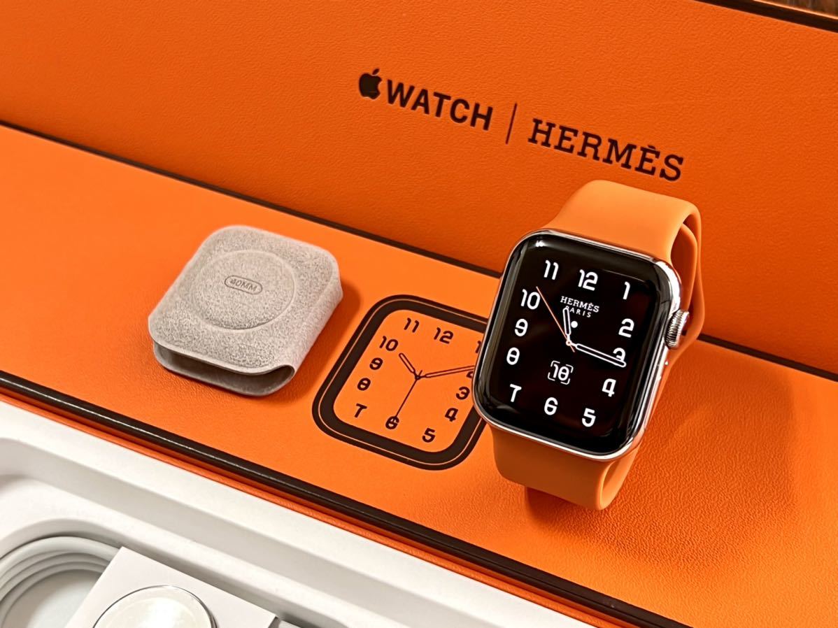 ★ 即決 送料無料 ★ アップルウォッチ エルメス Apple Watch HERMES Series 4 40mm シルバー ステンレススチール  GPS Cellular モデル