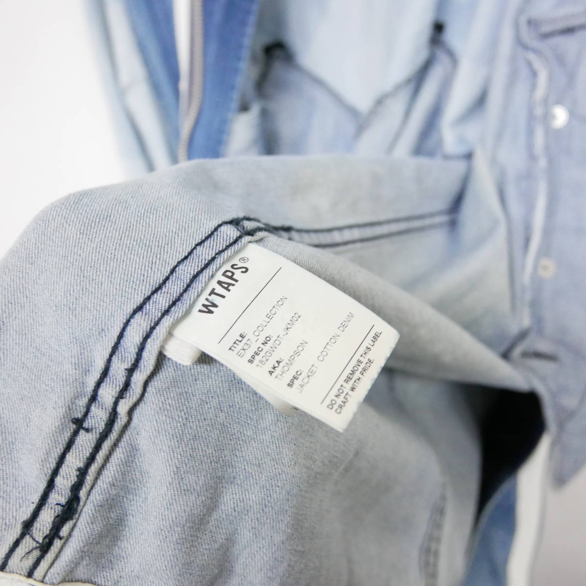 史上一番安い WTAPS THOMPSON JACKET COTTON DENIM 卍ライン モッズ