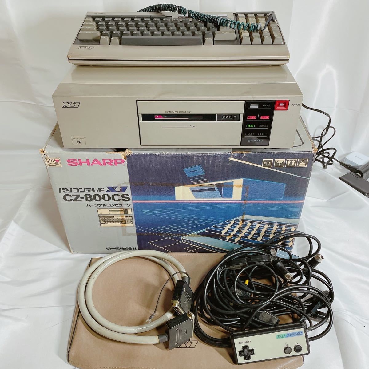 Yahoo!オークション - 通電OK◇シャープ X1 本体 CZ-800CS キーボー...