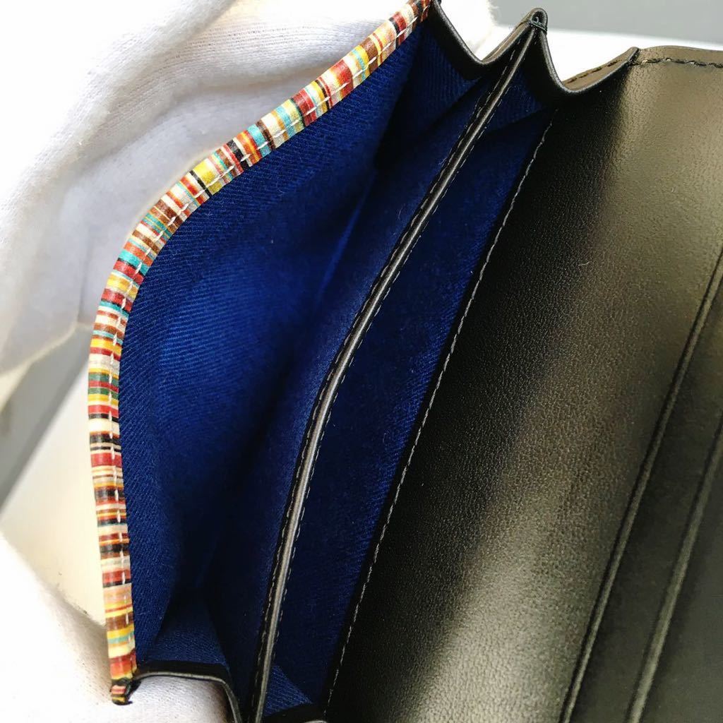 Paul smith オールドレザー2 名刺入れ カードケース ブラック ポール