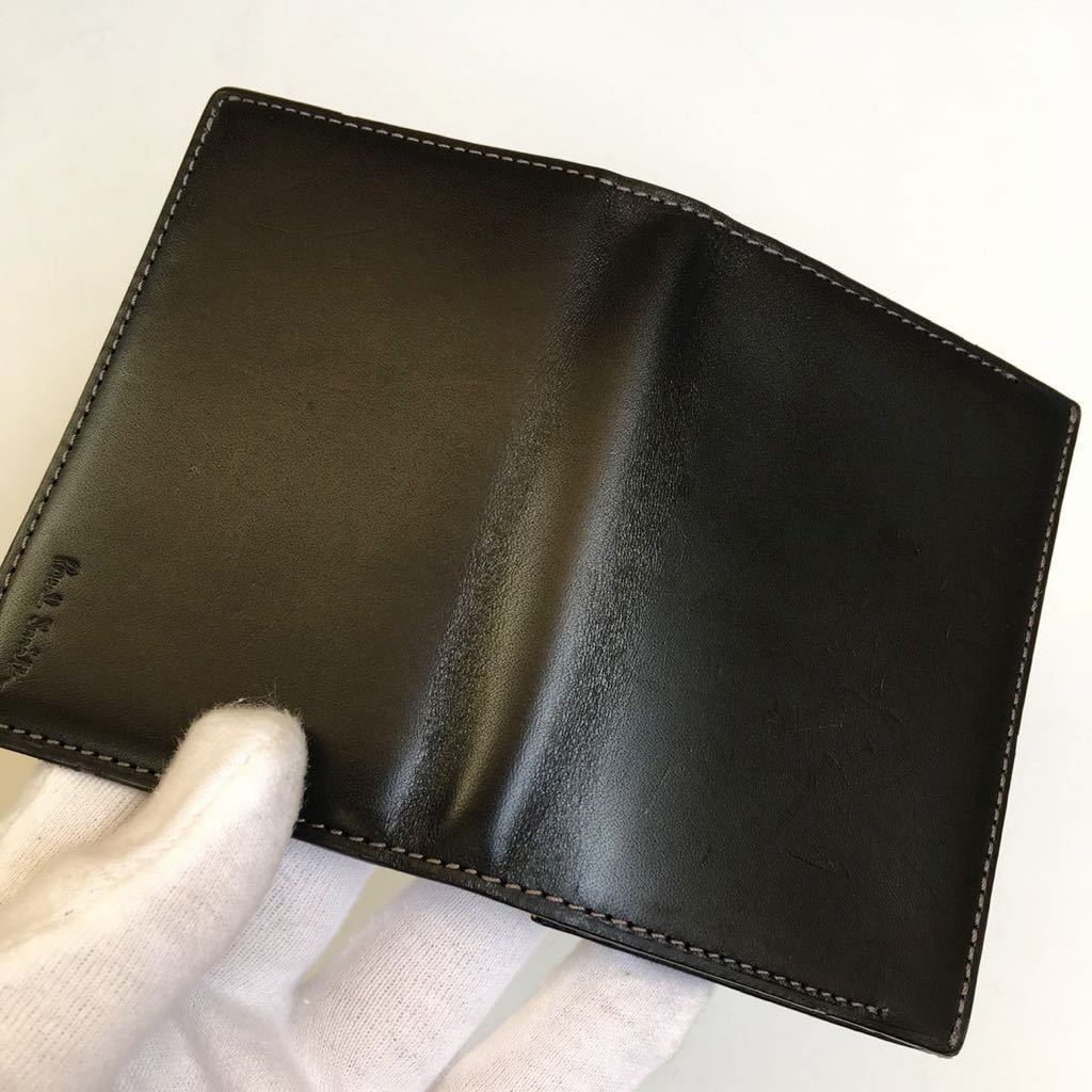 Paul smith オールドレザー2 名刺入れ カードケース ブラック ポール
