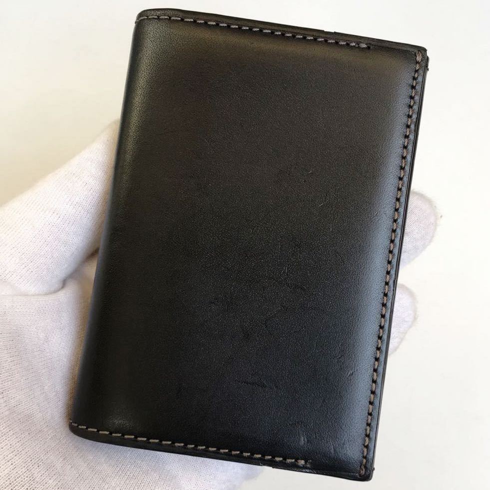 Paul smith オールドレザー2 名刺入れ カードケース ブラック ポール