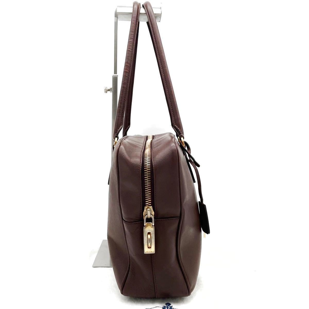 1円○極美品○PRADA プラダ ガレリア サフィアーノレザー トートバッグ