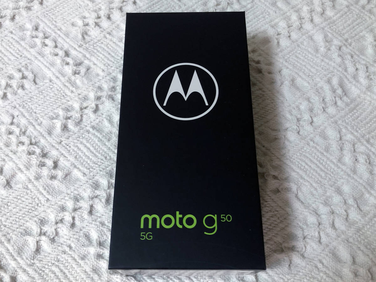 未開封新品】モトローラ Motorola moto g50 5G メテオグレイ #1
