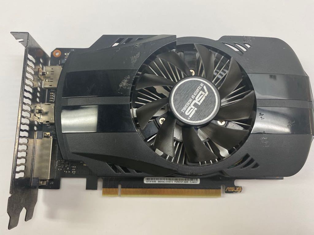 ASUS GeForce GTX1650 4GB グラフィックボード 動作確認済 キズありの