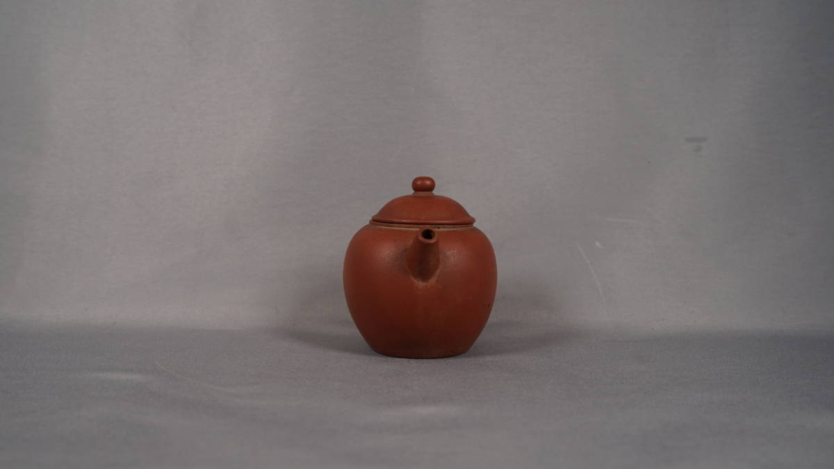 0225-3 唐物朱泥急須鐵画軒製在銘煎茶道具中国古美術古玩中国 