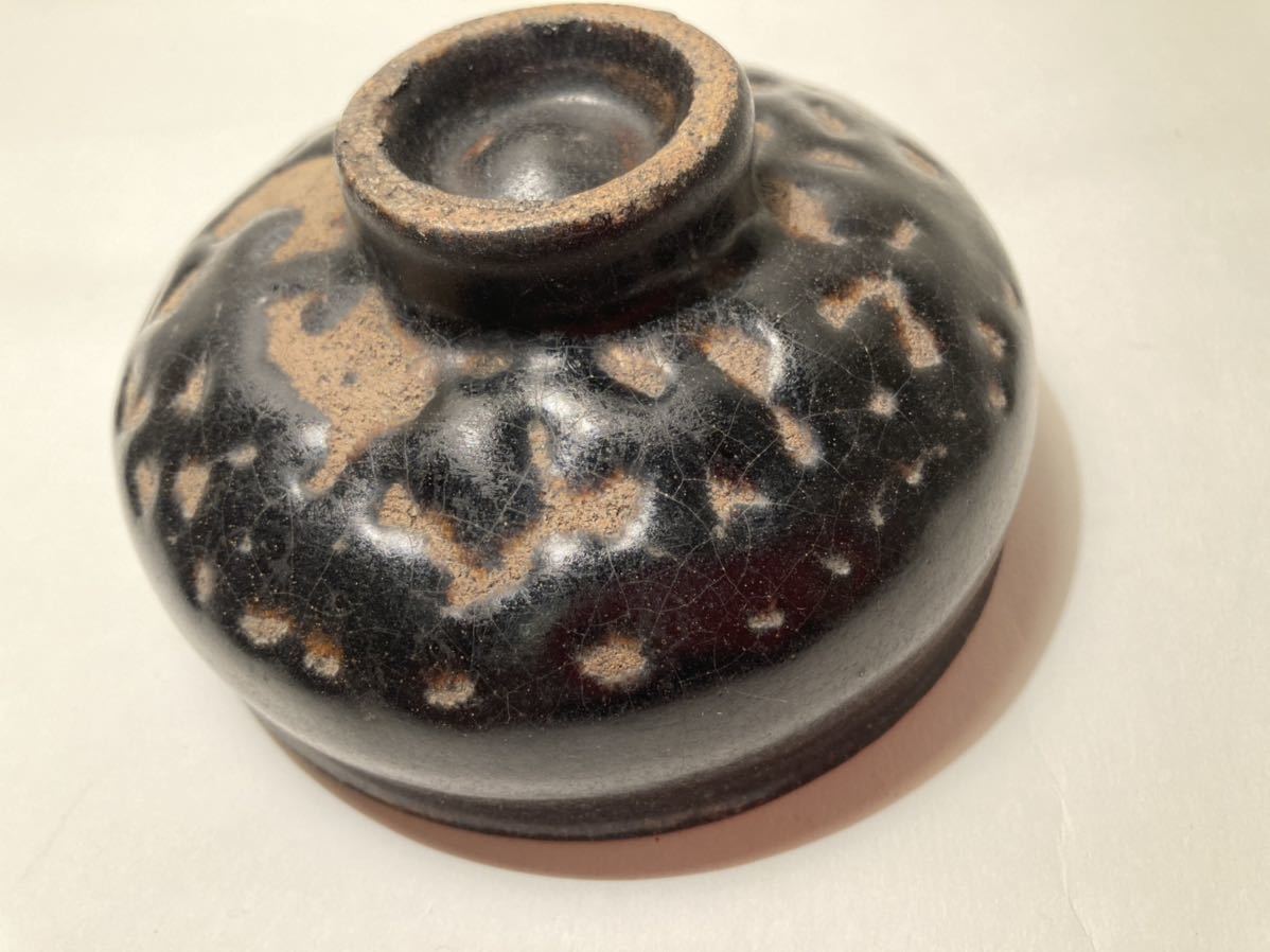 黒高麗茶碗 李朝前期 朝鮮王朝 黒釉 (中国 古玩 天目茶碗 古陶器 黒高麗茶碗 李朝前期 朝鮮王朝 黒釉 (中国 古玩 天目茶碗 古陶器