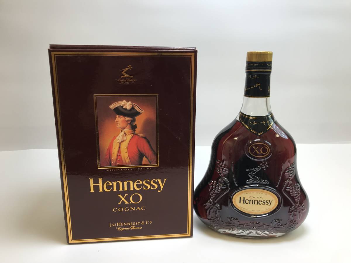 ☆古酒未開栓【Hennessy】（ヘネシー）XO 金キャップ クリアボトル 40