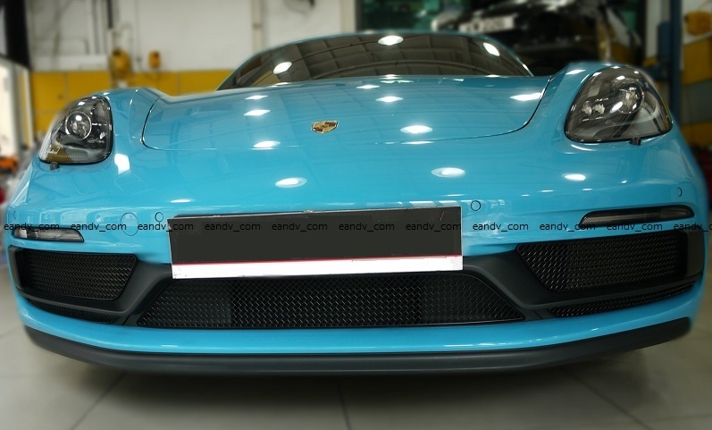 即納ポルシェ718ボクスター ケイマンGTS ステンレス黒ブラック