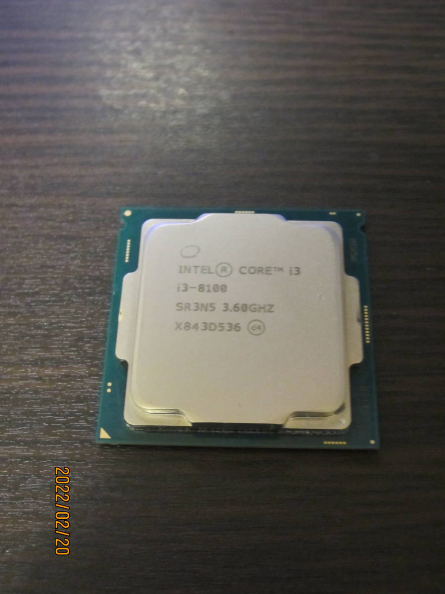 最安挑戦！ i3-8100 Core CPU Intel LGA1151 動作確認済 稼働極僅か 3.60GHz 第8世代 - Corei3 -  www.petromindo.com