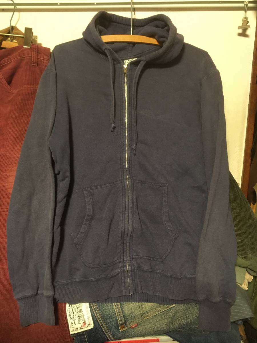 2202.... Hollywood Ranch Market HRM back print Zip ZIP sweat hood parka NAVY navy nas navy blue 