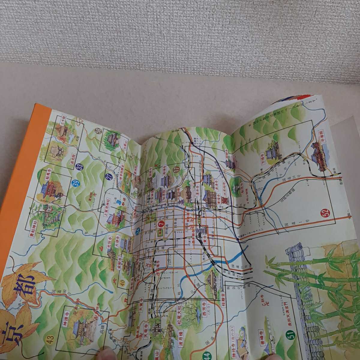 ヤフオク E11 京のみどころ 地図と写真とイラストで描く