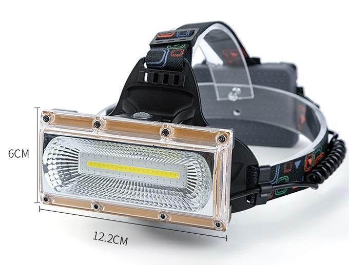 USB充電式(バッテリー交換不要) 防水防塵・超強力巨大COB搭載LED ヘッドライト 用途 キャンプ 夜釣り 暗闇作業