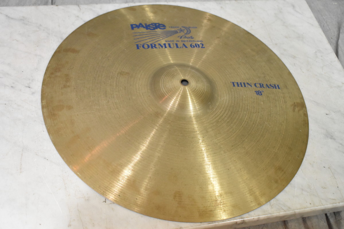 PAISTE パイステ クラッシュシンバル FORMULA 602 THIN CRASH 18インチ