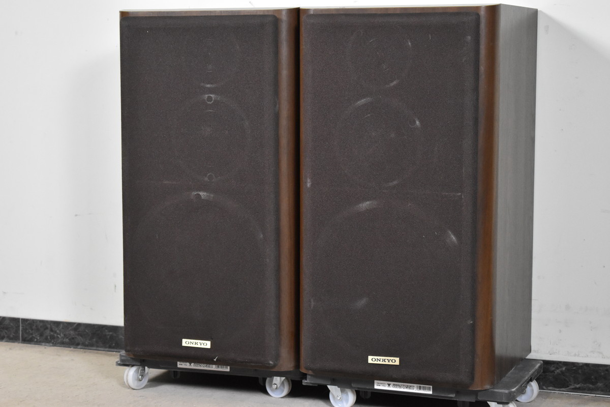 ONKYO オンキョー D-77XD スピーカーペア【ジャンク品】 ONKYO オンキョー AS-77XD スピーカースタンド ペア