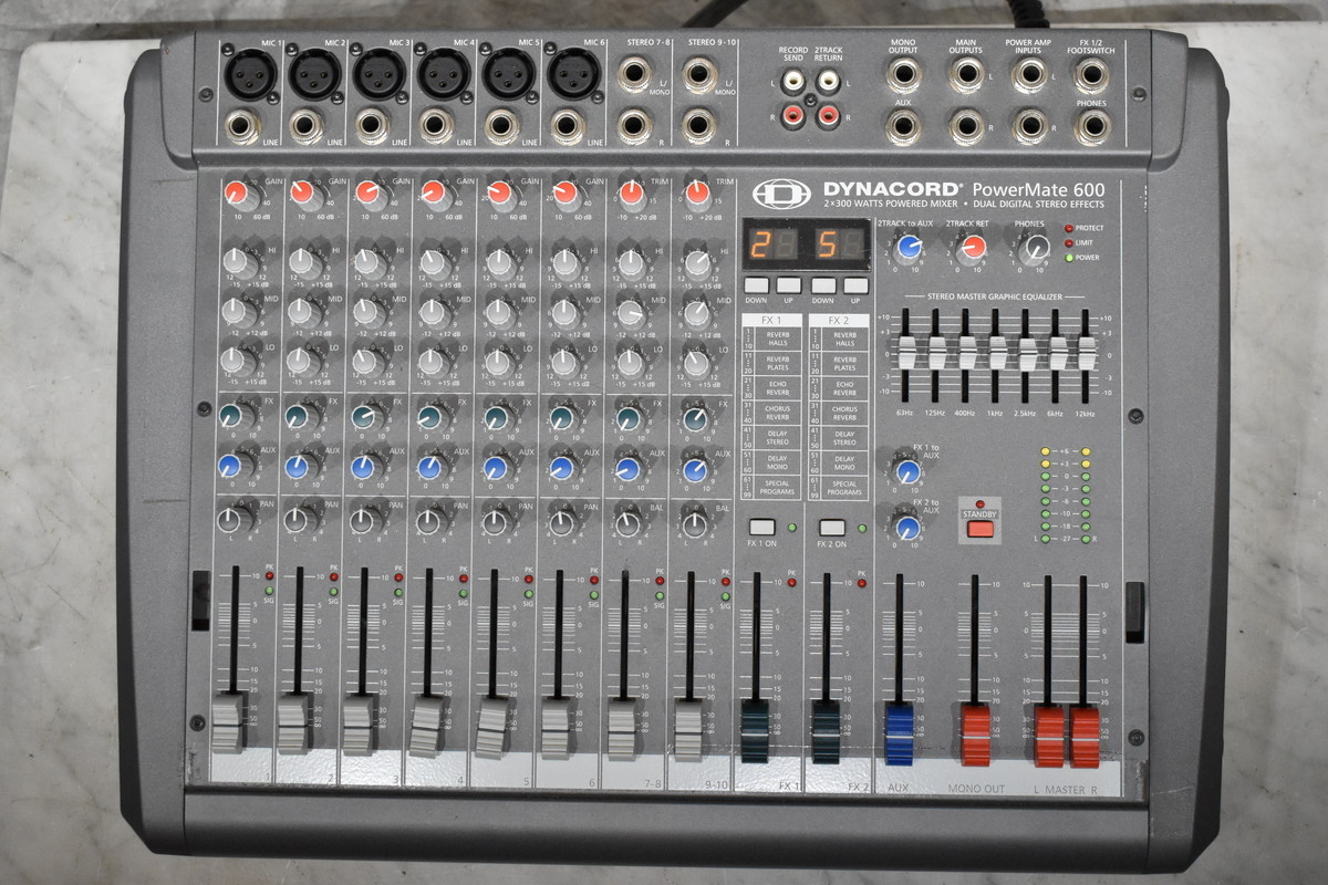 DYNACORD ダイナコード PowerMate 600 PM600 パワードミキサー DYNACORD ダイナコード PowerMate 600 PM600 パワードミキサー