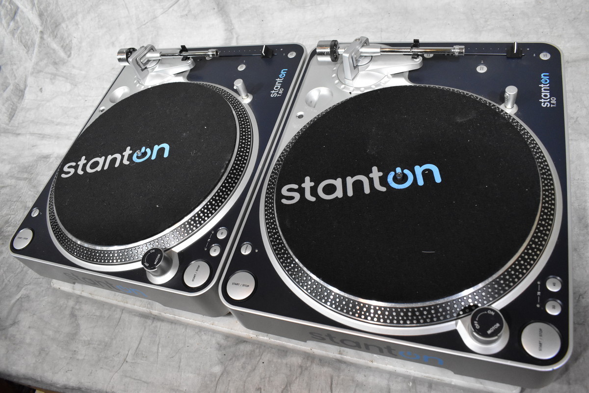 スタントンターンテーブル stanton t80 ダイレクトドライブ - 器材