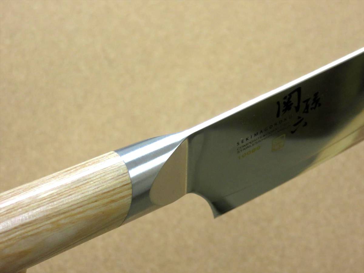 関の刃物 菜切り包丁 16.5cm (165mm) 貝印 関孫六 10000CL ステンレス刃物鋼 白合板ハンドル 家庭用 野菜切り 大根のかつらむき 国産日本製