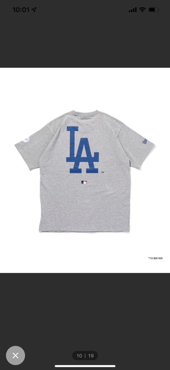 アップルバムapplebum “LA Dodgers Boy” T-shirt グレー－日本代購代