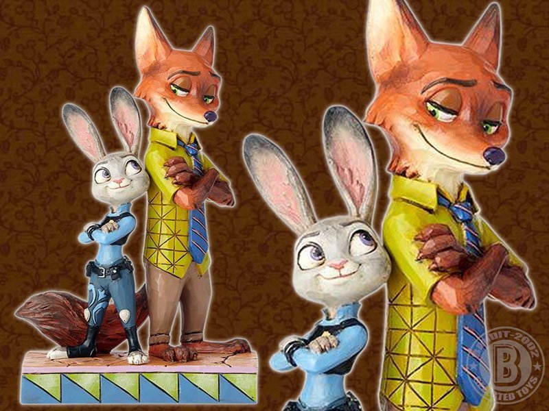 激安通販の ズートピアzootopia ジムショア ディズニートラディション ジュディ ホップス ニック ワイルド フィギュア ウサギ キツネ バディ 映画 その他 Hlt No