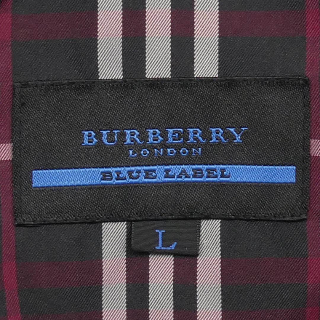 即決★BURBERRY BLUE LABEL★メンズL 廃版 キルティングジャケット バーバリーブルーレーベル 赤 ノバチェック 三陽商会 ナイト刺繍_画像8