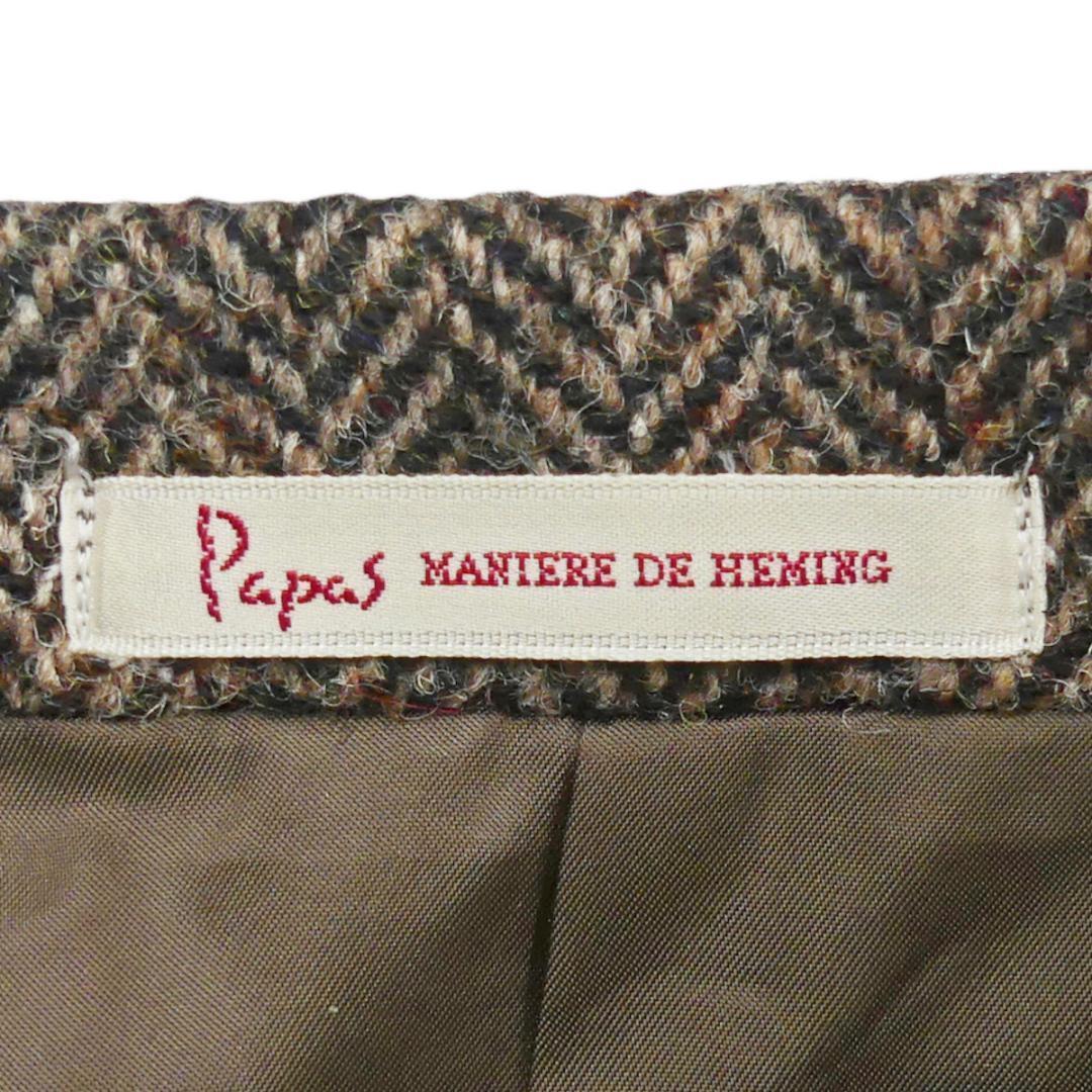 即決 Papas Harris Tweed 別注 メンズM テーラードジャケット パパス