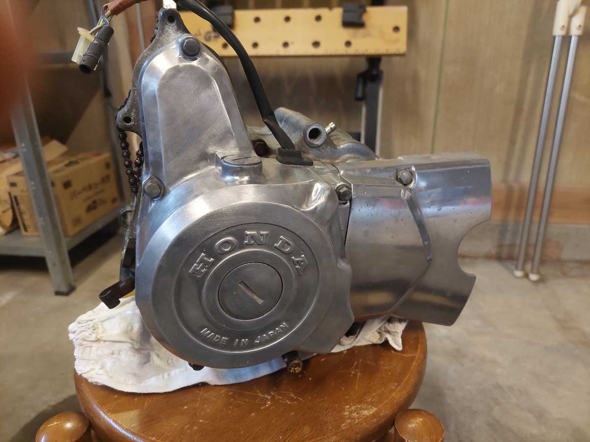 ホンダ カブ 90 カスタム 角目 12V エンジン 腰下 セルモーター無し 7