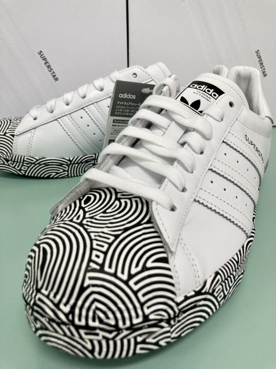 天然皮革 adidas アディダス SUPERSTAR スーパースター [FY1588]白 ホワイト US8.5 JP26.5 高橋理子コラボモデル 2020年製 国内正規品 新品_画像3