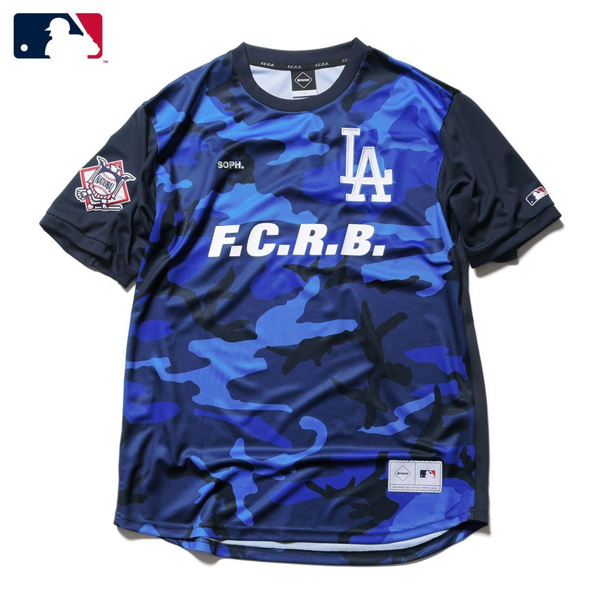 【新品タグ付】 21AW 22 新品 FCRB f.c real bristol エフシーレアルブリストル SOPH MLB TOUR GAME SHIRT Tシャツ カットソー ドジャース_画像1