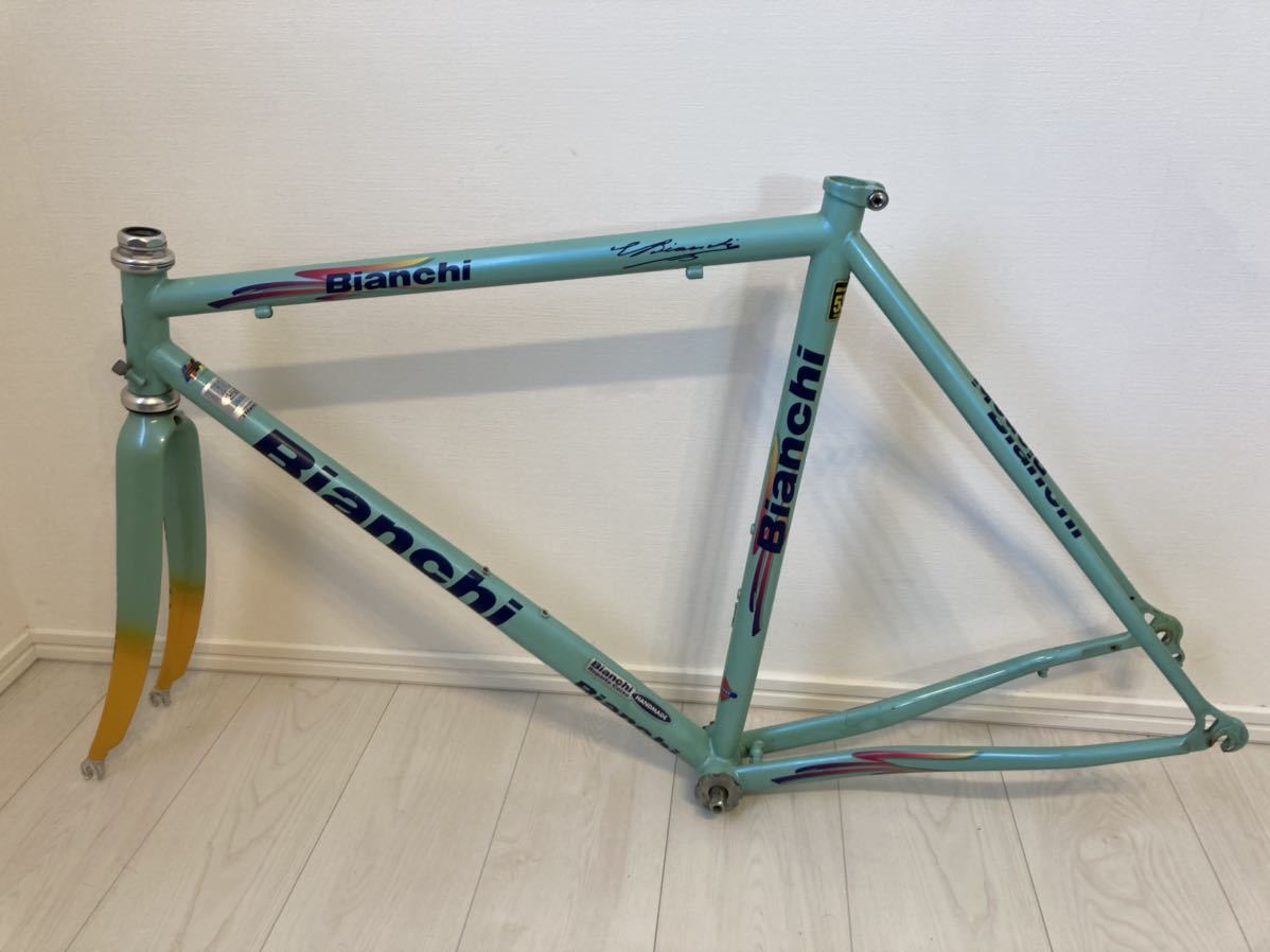 Bianchi ビアンキ MEGA-PRO ST フレームセット ステム付き 希少車 Bianchi ビアンキ MEGA-PRO ST フレームセット ステム付き 希少車