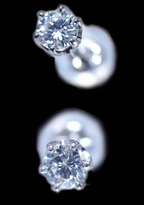鑑定書付 高品質 天然ダイヤモンド0.2ct 【D/VS1/EXCELLENT】6本爪