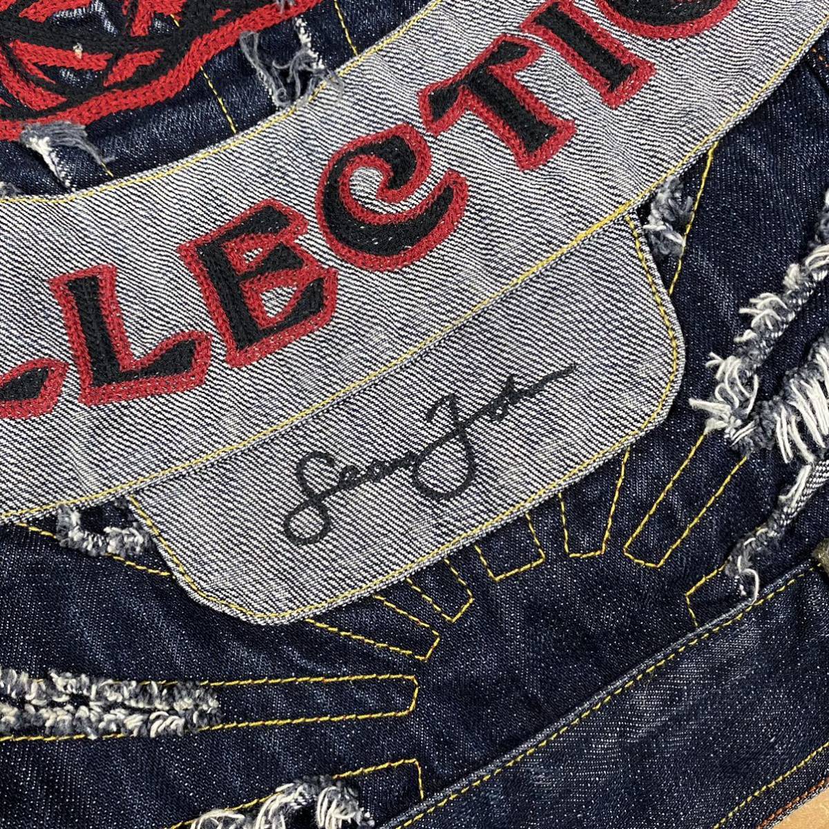 SEAN JOHN ショーンジョン 刺繍 ビッグシルエット デニムジャケット