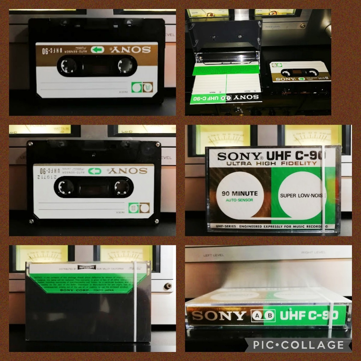 ■SONY UHF C90分 スペーススコープ超貴重ヴィンテージカセットテープ 米国販売パッケージ ノーマルポジション 2個販売