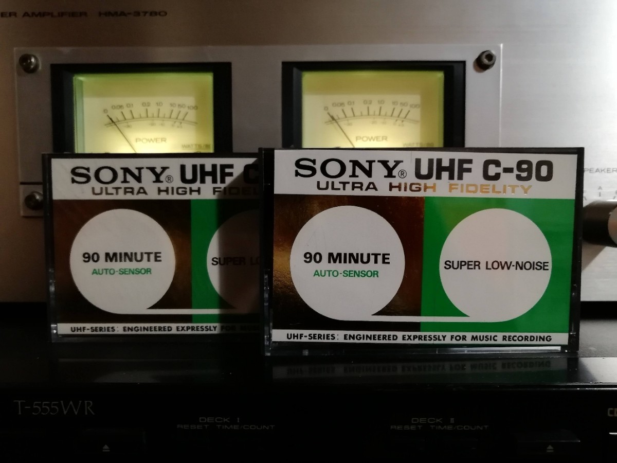 ■SONY UHF C90分 スペーススコープ超貴重ヴィンテージカセットテープ 米国販売パッケージ ノーマルポジション 2個販売